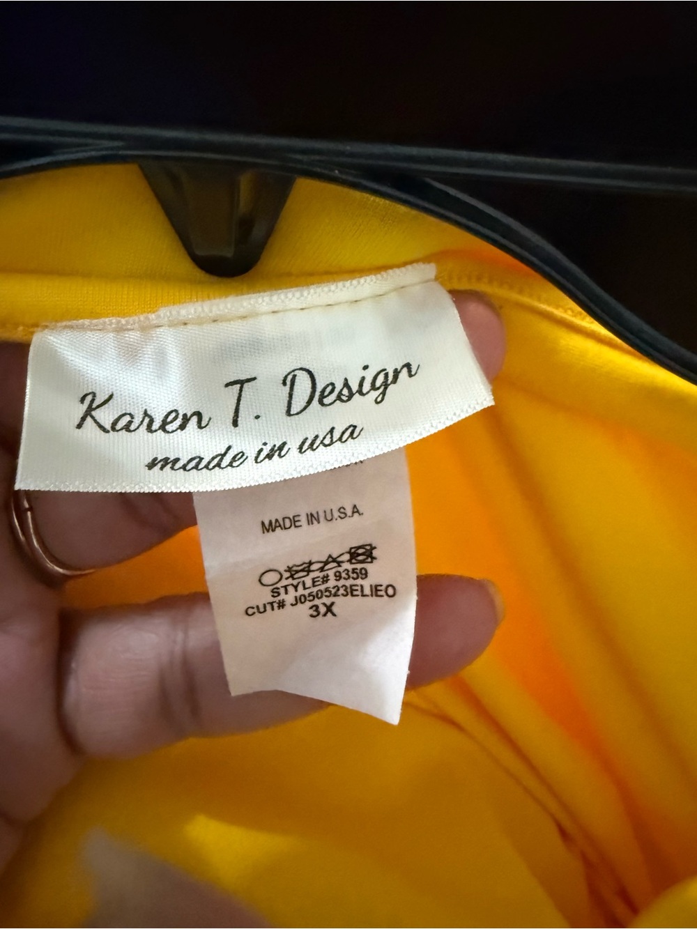 Yellow Tiered Dress with Decorative Buckle - Picture 5 of 5
